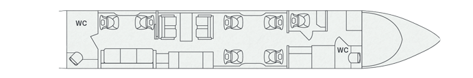 Bombardier Express XRS Daytime Floor Plan